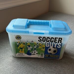 Soccer Guys - Blue and Yellow Soccer Action Figures Playset